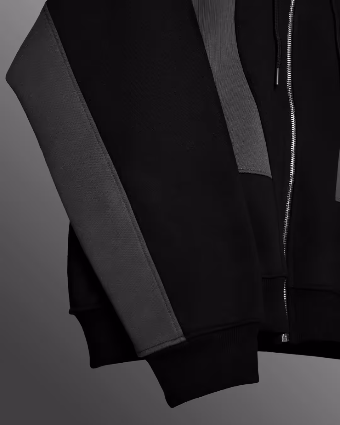 Ninja Masked Zipper Black Hoodie image 8