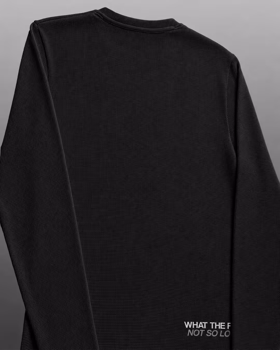 Not So Loud Black Henley T-shirt image 5