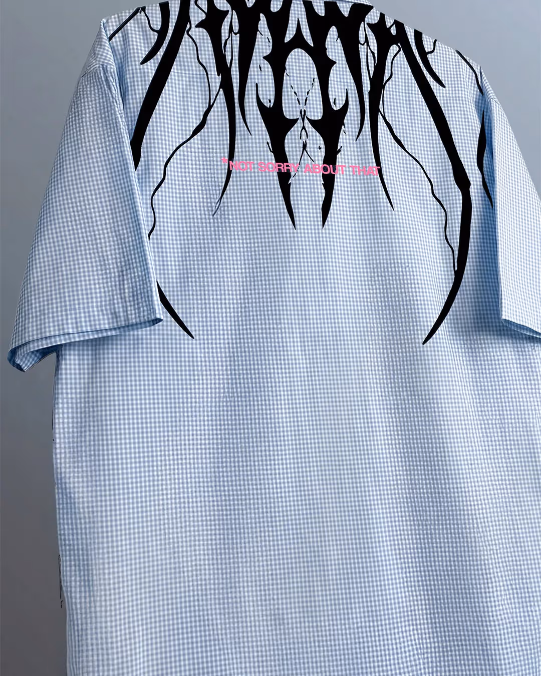 Not Sorry Half Sleeves Checks Shirt image 7