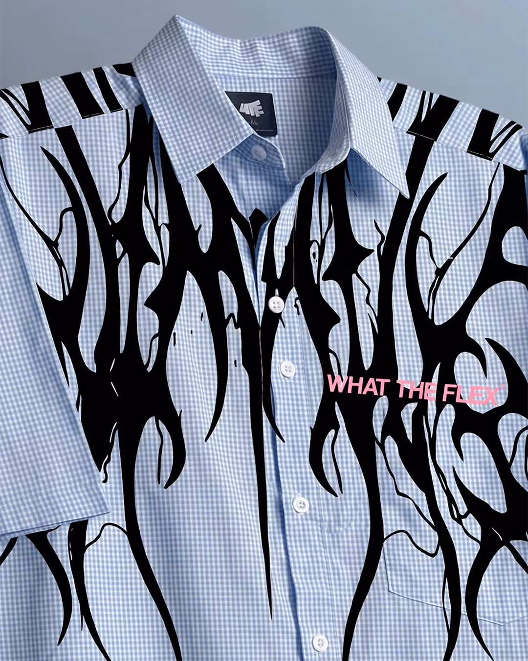 Not Sorry Half Sleeves Checks Shirt image 8