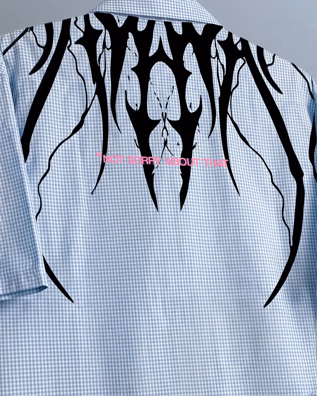 Not Sorry Half Sleeves Checks Shirt image 9