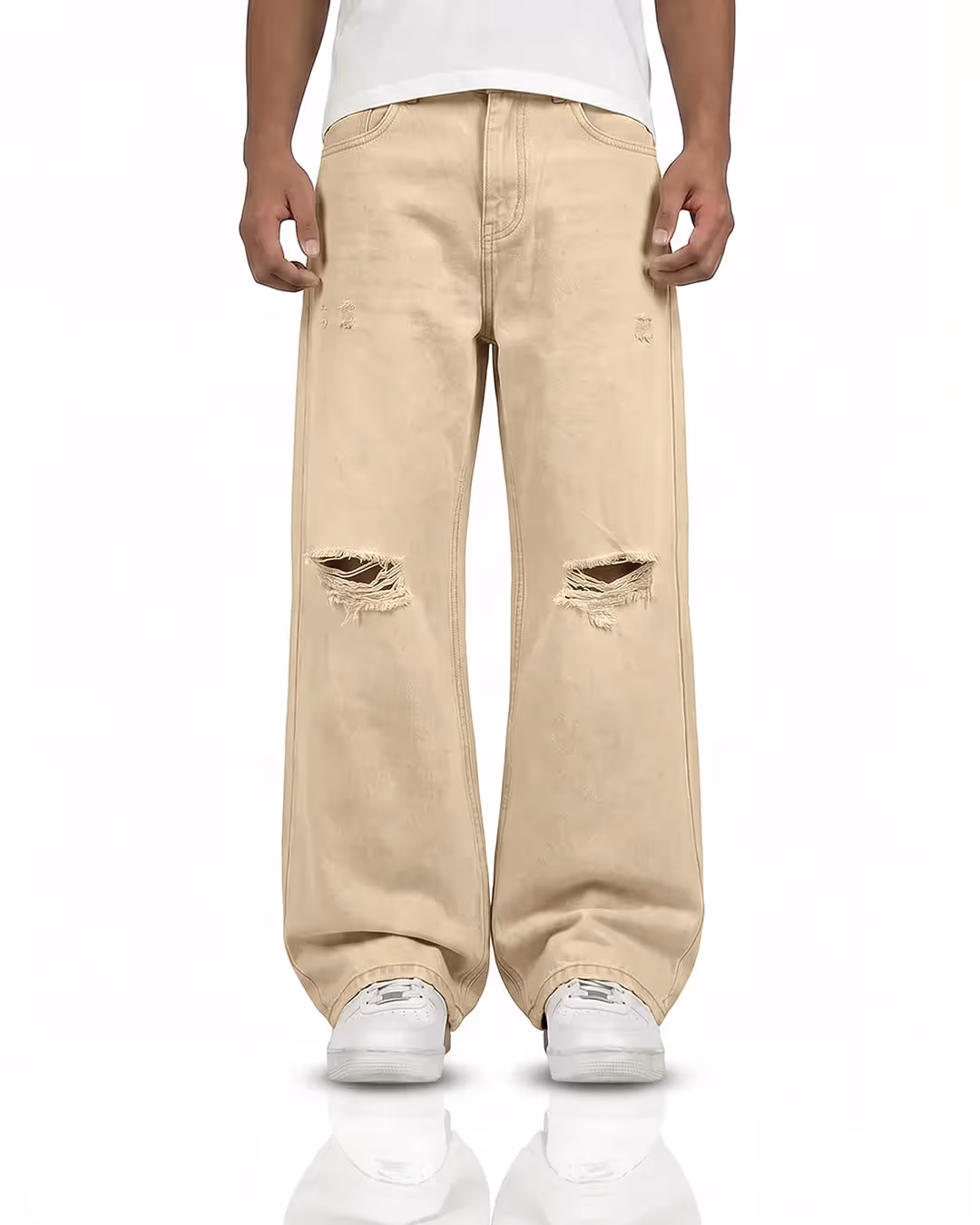 Oat Rugged Baggy Jeans image 3