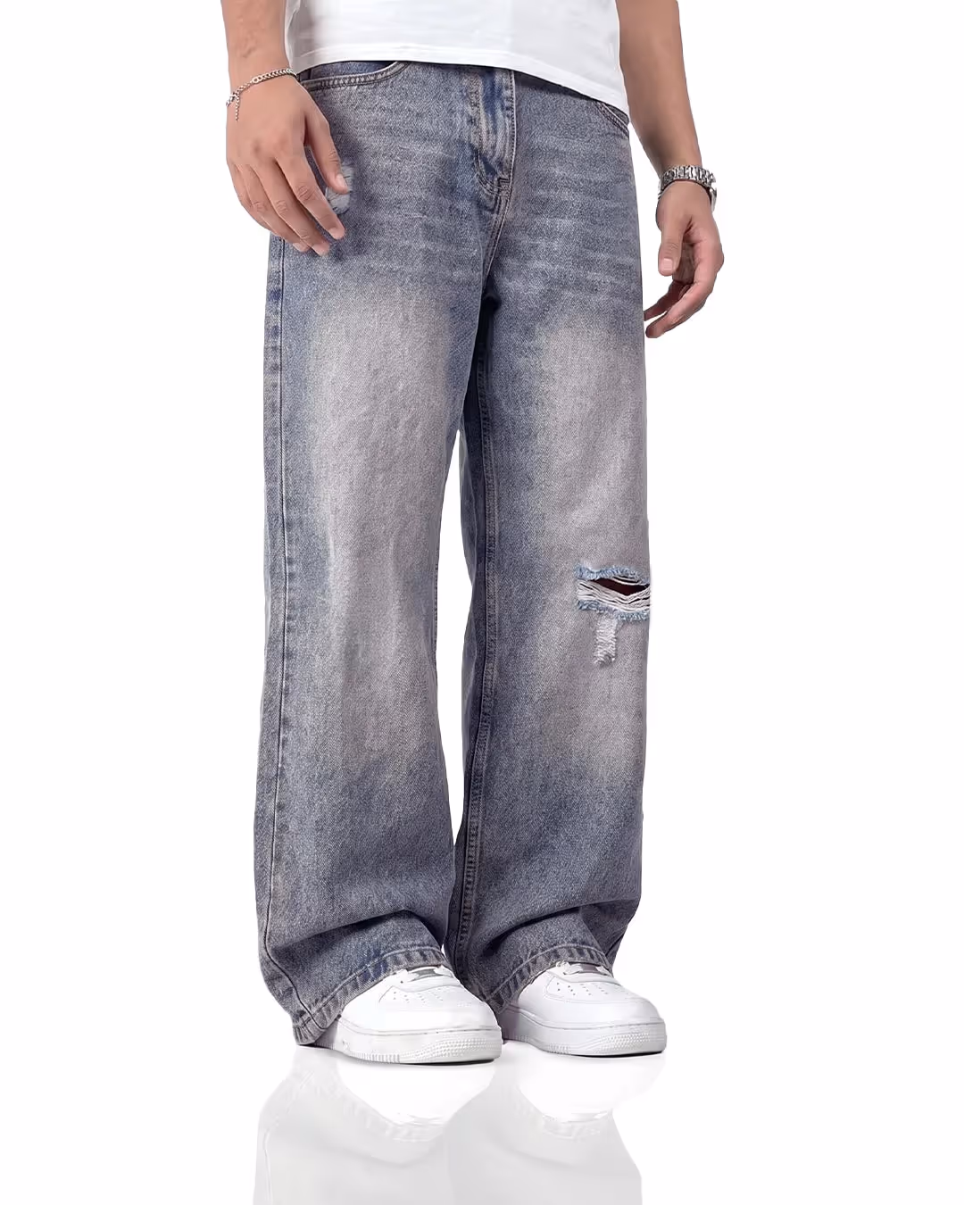 Ocean Fade Baggy Denim Jeans image 2