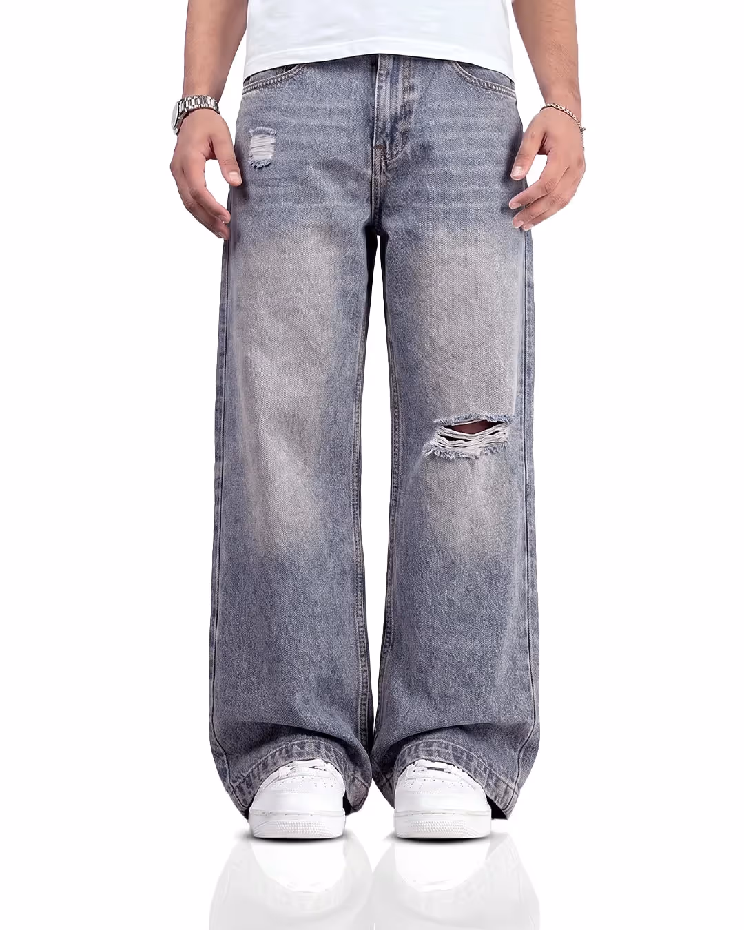 Ocean Fade Baggy Denim Jeans image 3