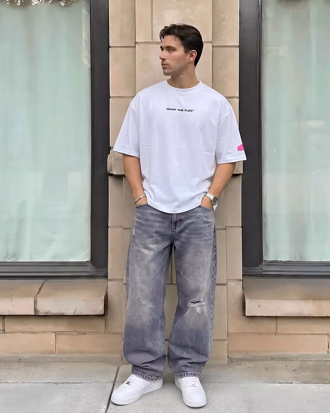 Ocean Fade Baggy Denim Jeans image 4