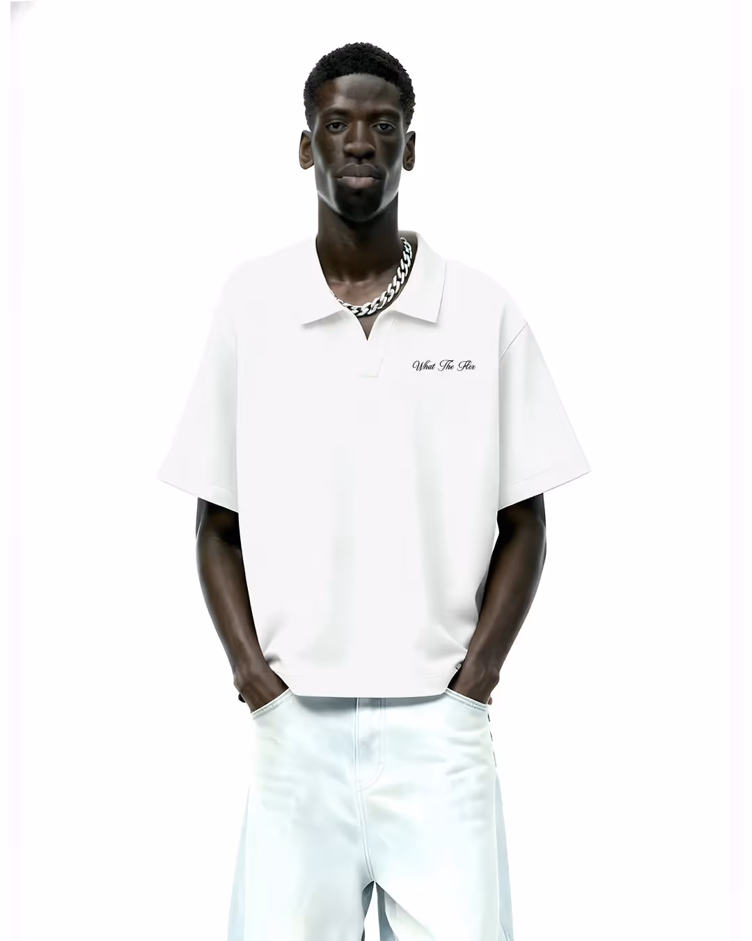 Off White Polo T-Shirt image 1