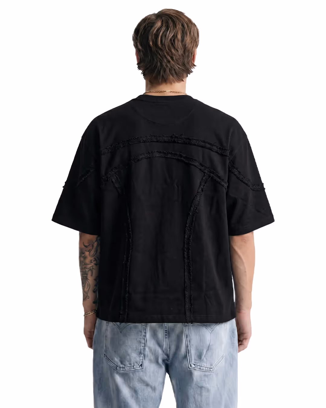 Offset Black Denim T-shirt  image 2