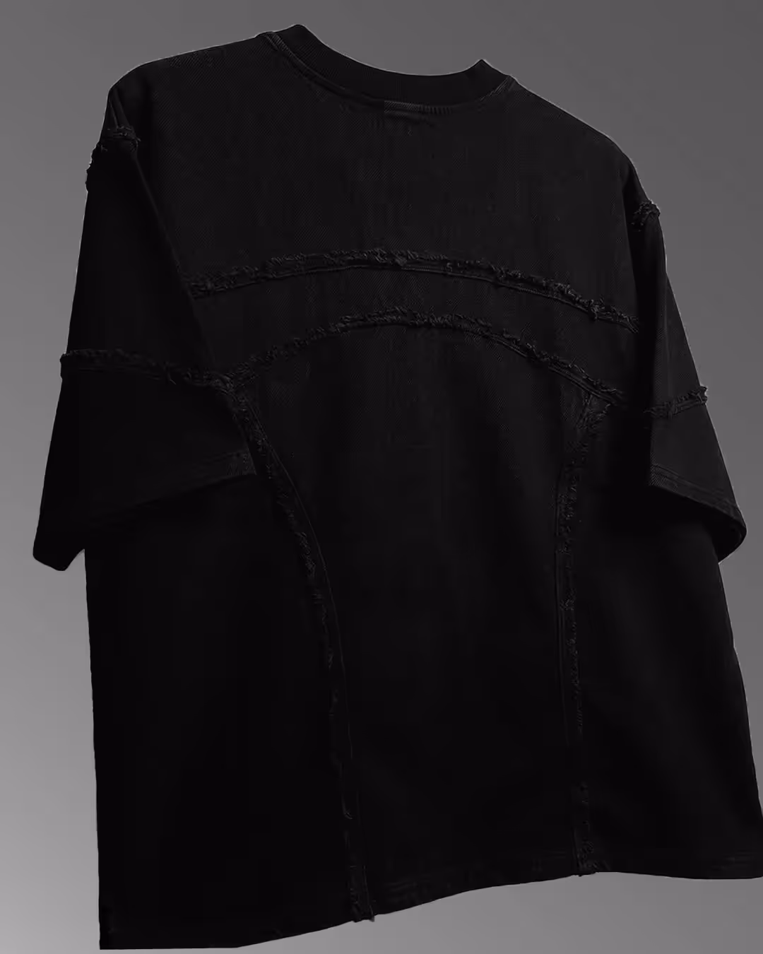 Offset Black Denim T-shirt  image 5