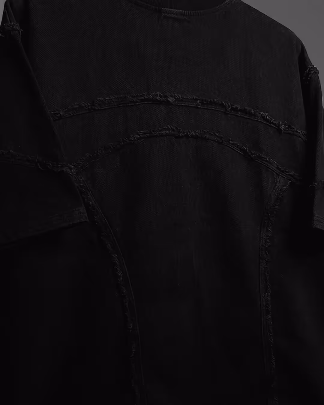 Offset Black Denim T-shirt  image 8