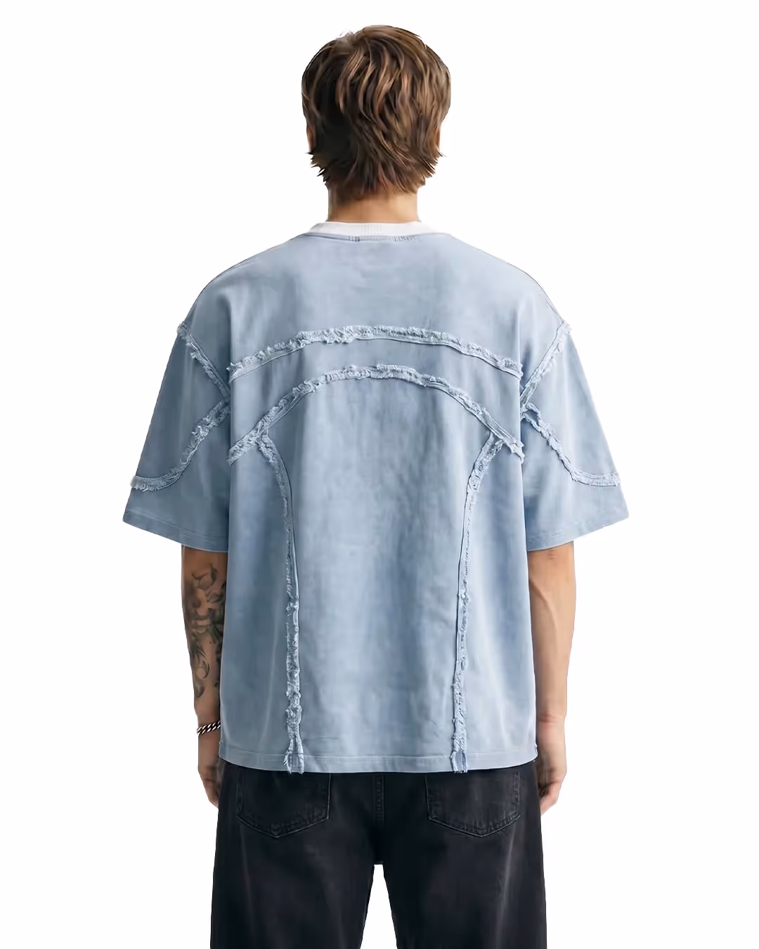 Offset Blue Denim T-shirt  image 2