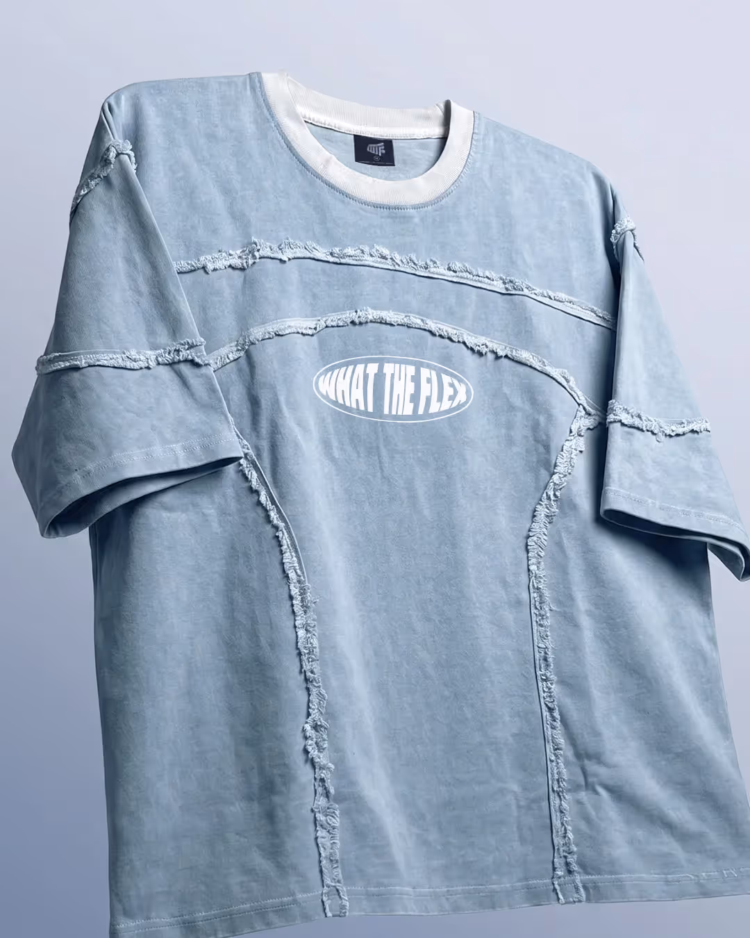 Offset Blue Denim T-shirt  image 3