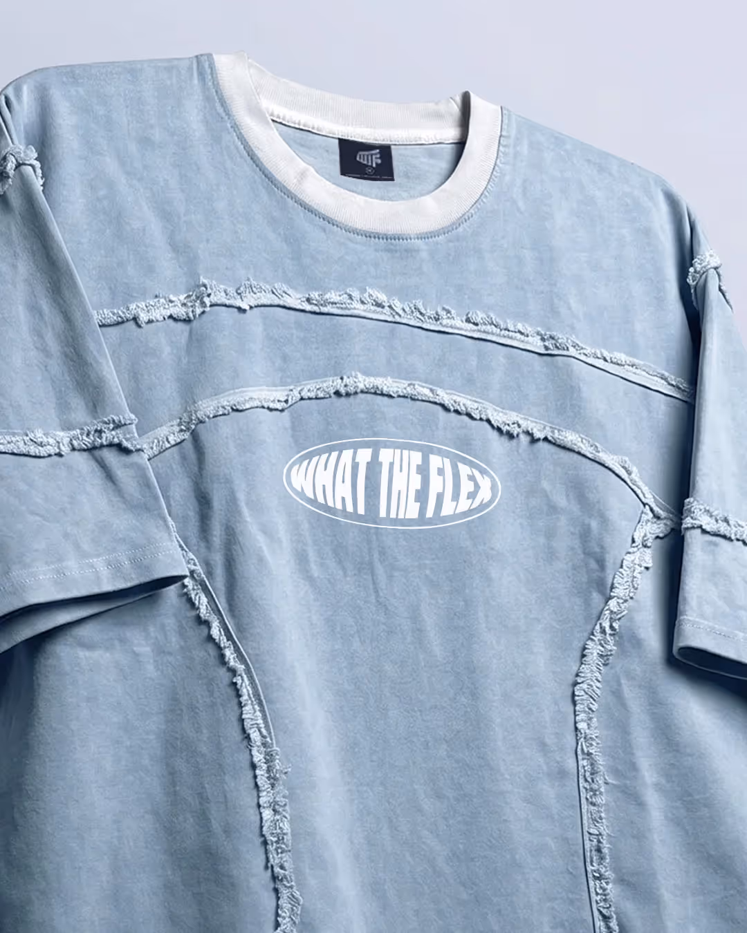 Offset Blue Denim T-shirt  image 7