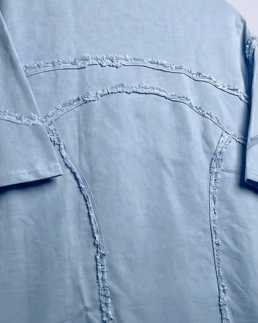 Offset Blue Denim T-shirt  image 8