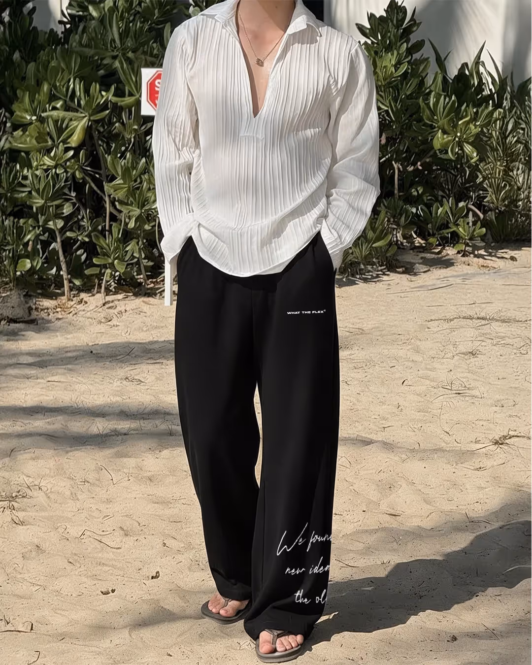 Old World Black Essential Pants  image 4