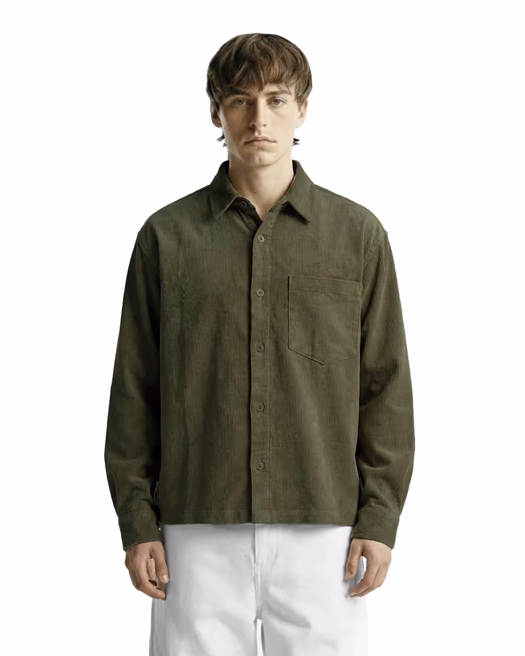 Olive Corduroy Shirt image 1