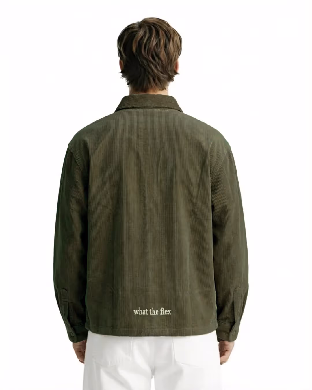 Olive Corduroy Shirt image 2