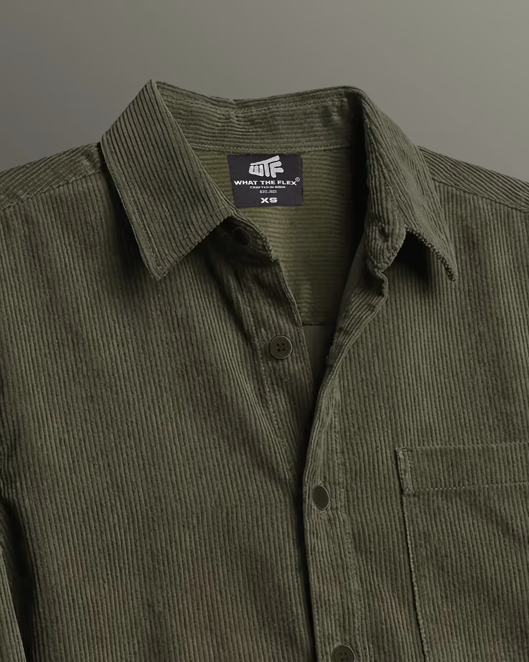 Olive Corduroy Shirt image 8