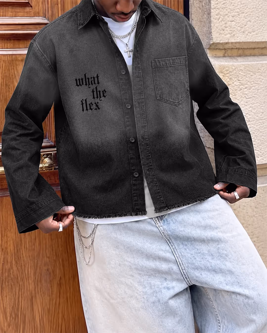 Ombre Season Denim Shirt image 3