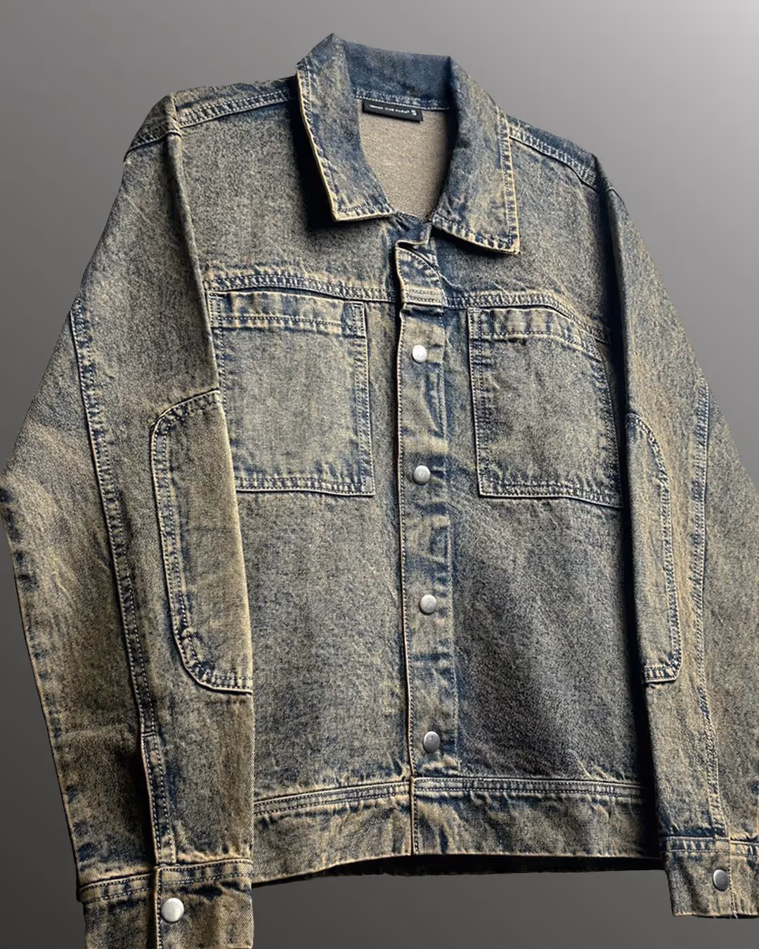 Outlaw Burnt Blue Denim Jacket image 4