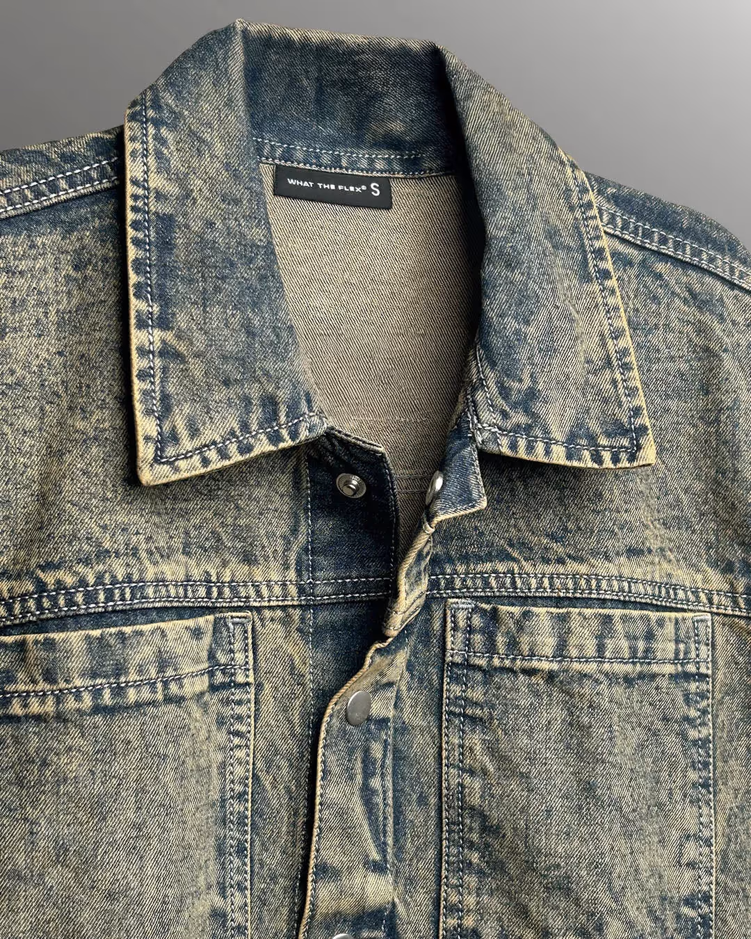 Outlaw Burnt Blue Denim Jacket image 8