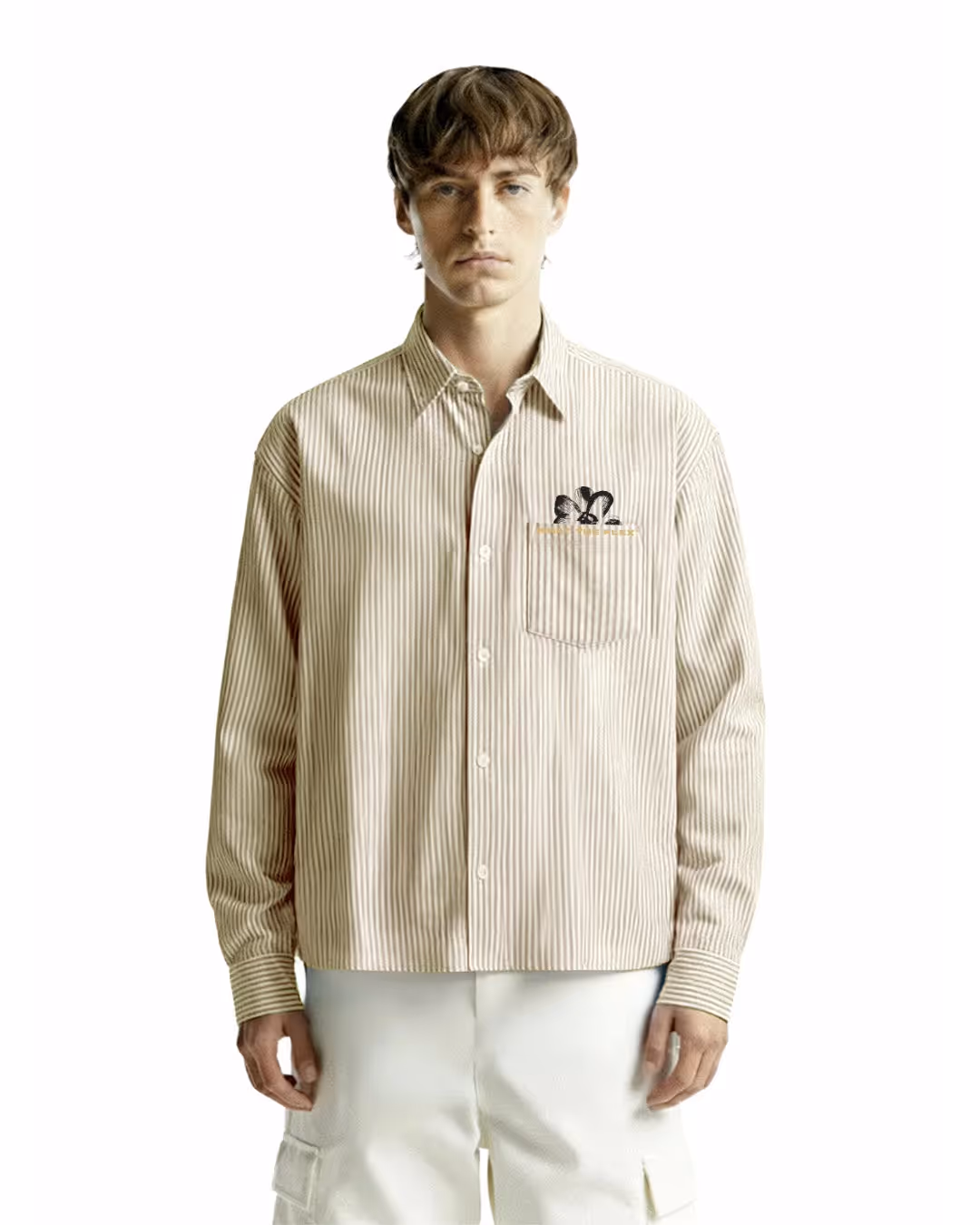 Peace Yellow Striped Shirt image 2