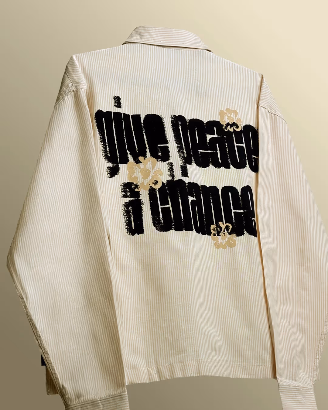 Peace Yellow Striped Shirt image 6