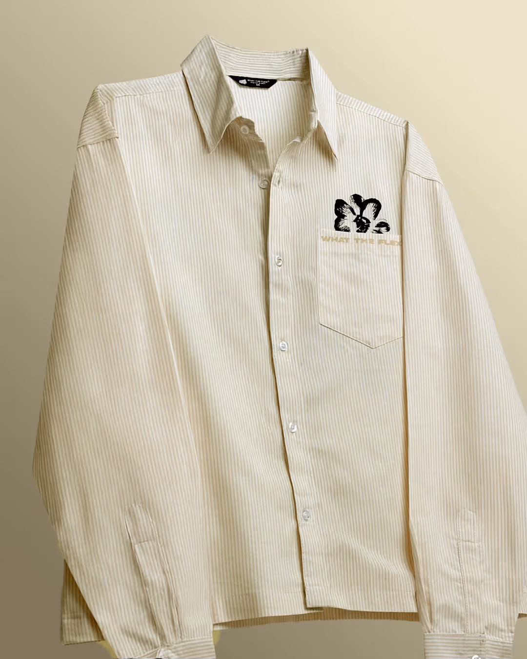 Peace Yellow Striped Shirt image 7