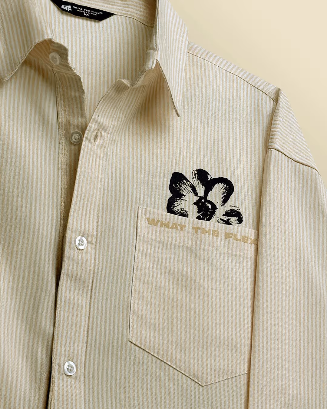 Peace Yellow Striped Shirt image 9