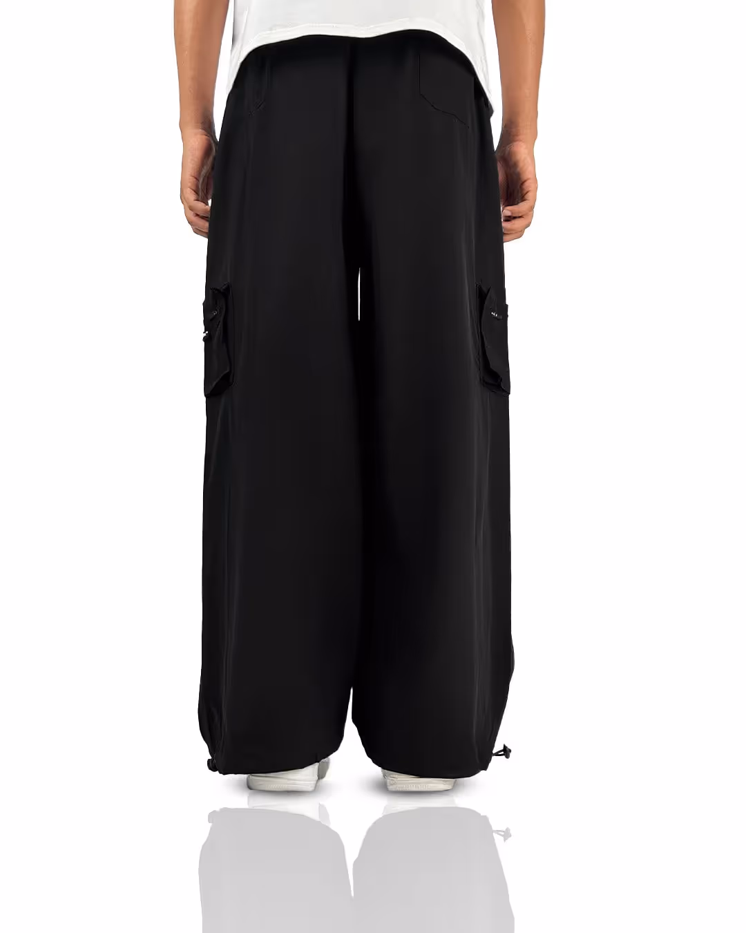 Pocket Talk Black Parachute Pants image 3