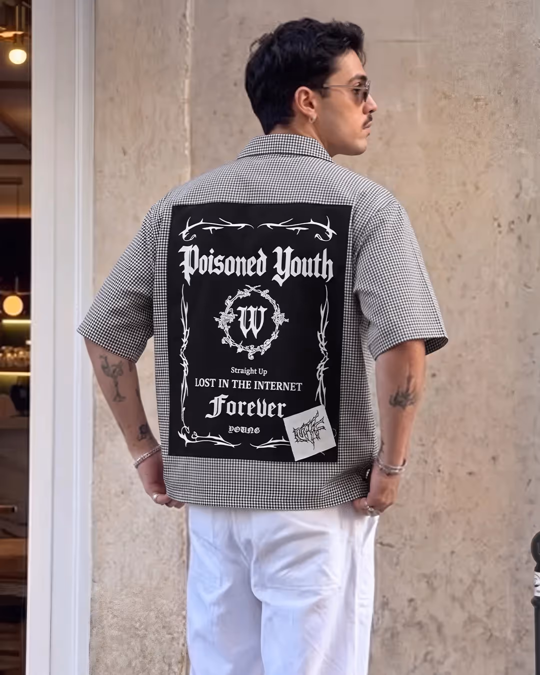 Poisoned Youth Fusion Checks Half Shirt image 5