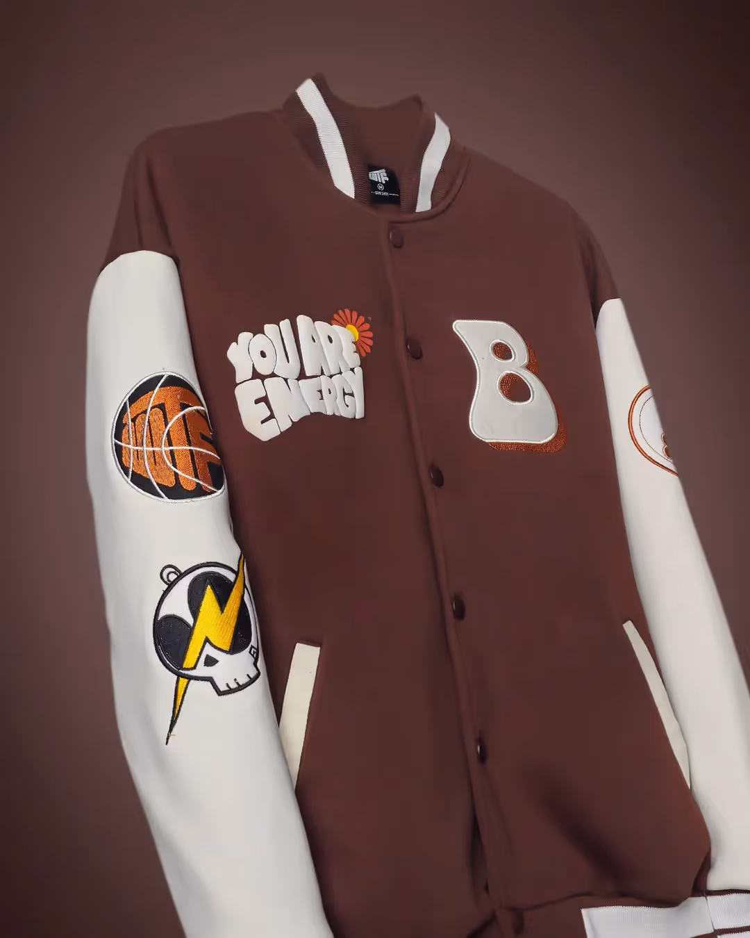 Praise To The Highest Brown Varsity Jacket  image 5