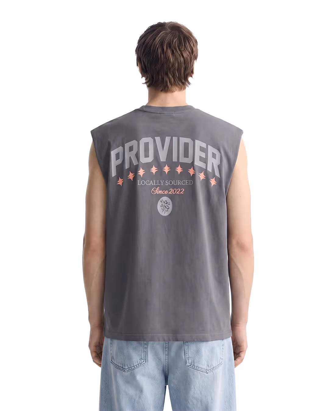 Provider Grey Cotton Boxy Vest  image 2