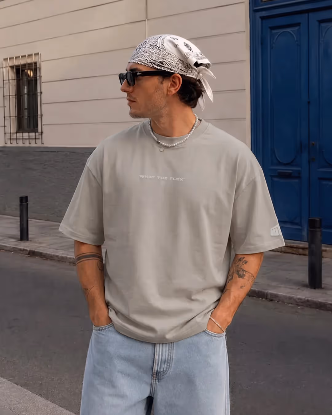 Raw Beige Boxy-Fit T-Shirt  image 4