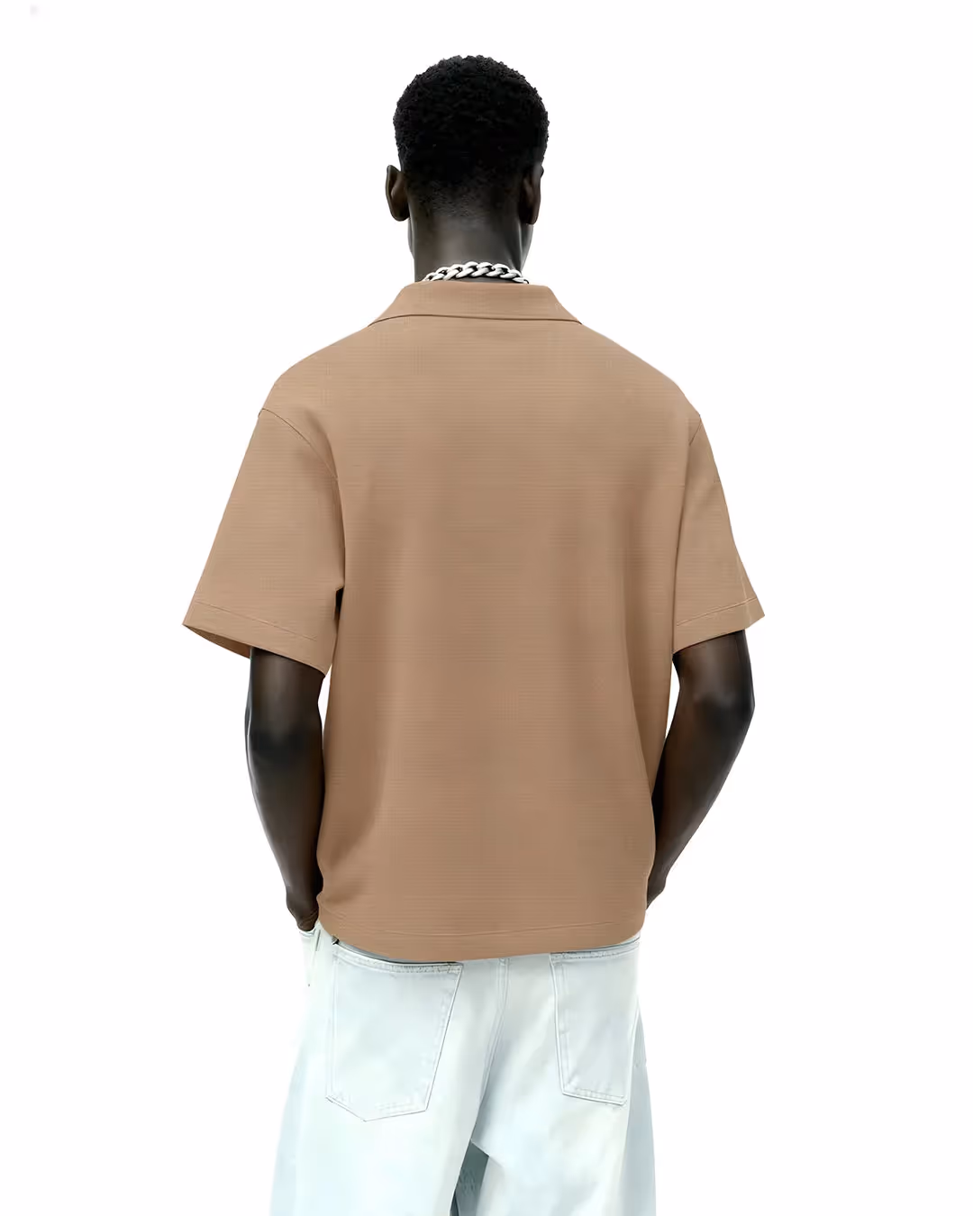 Raw Beige Polo T-Shirt image 2