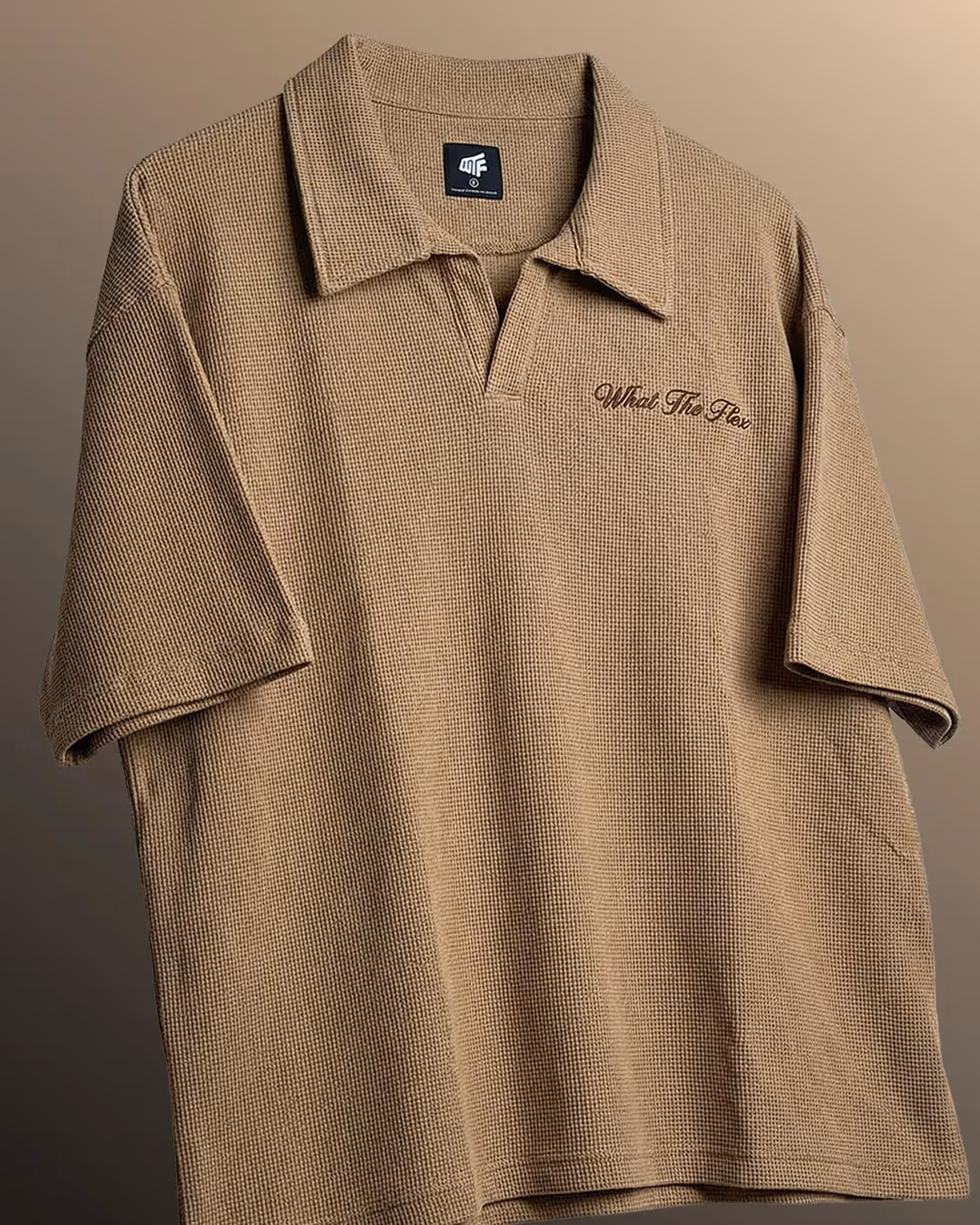 Raw Beige Polo T-Shirt image 3