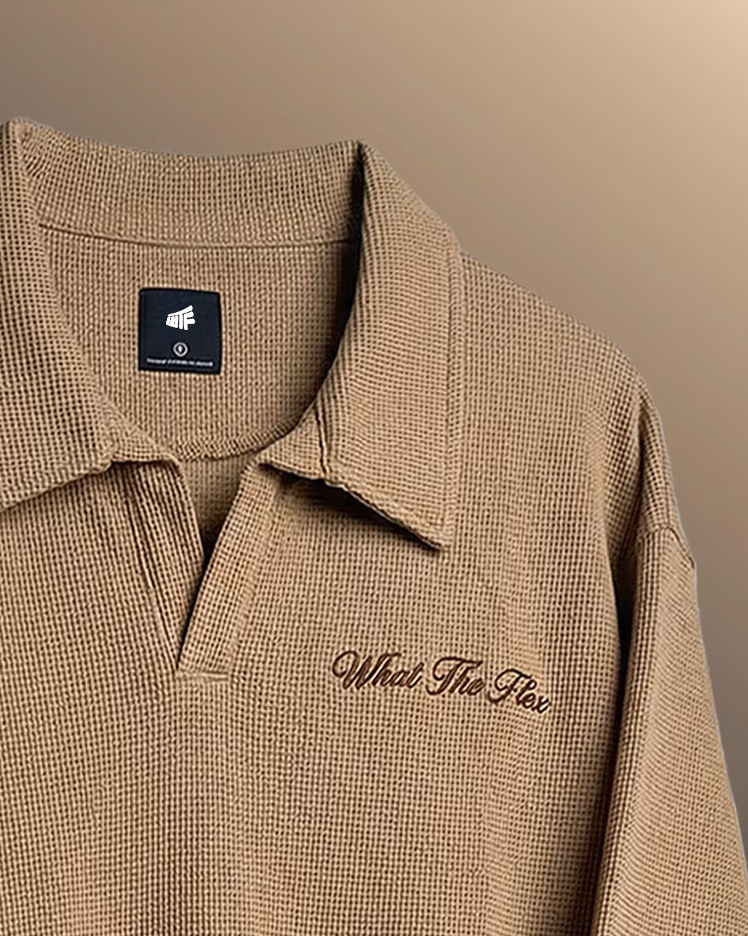 Raw Beige Polo T-Shirt image 5