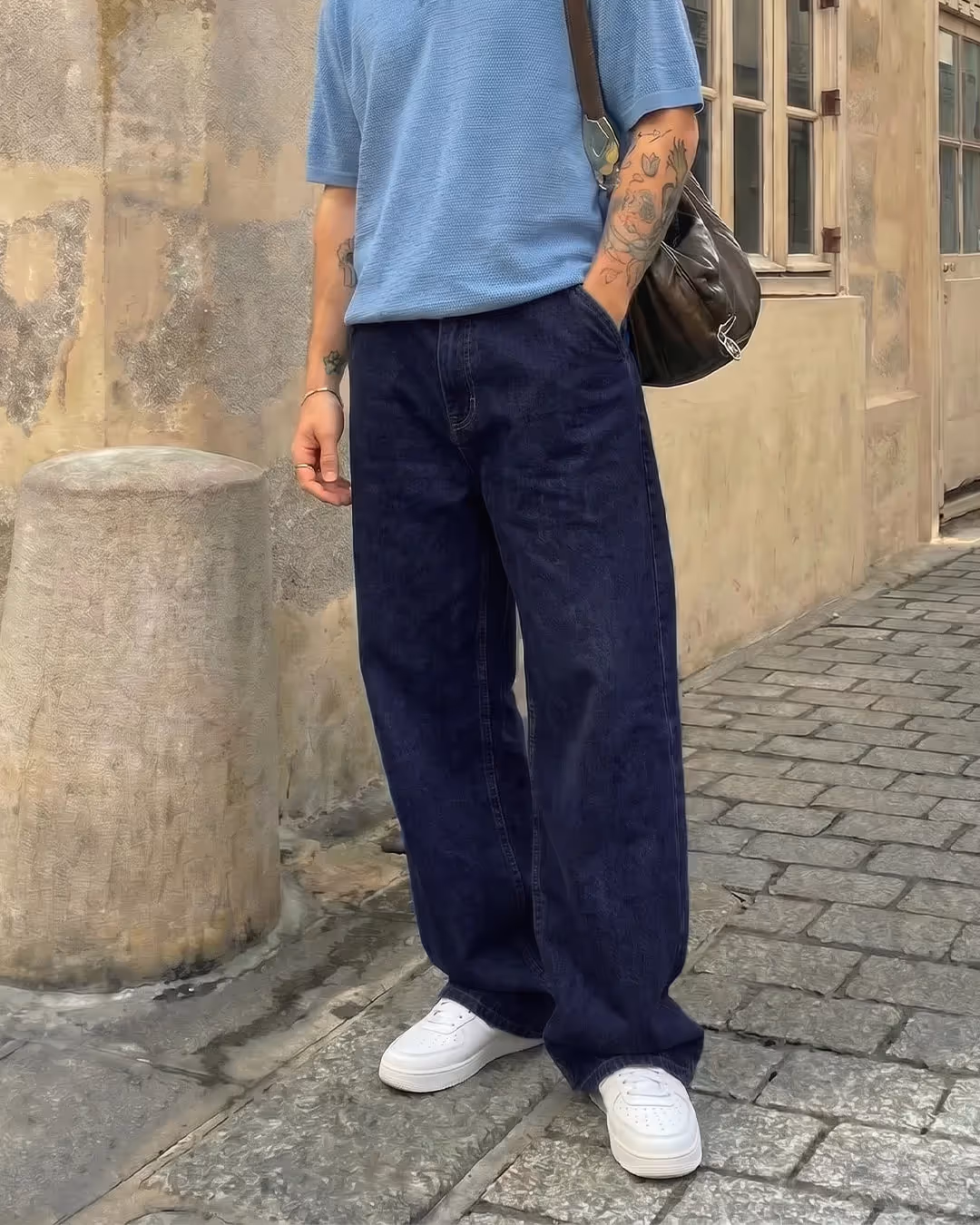Raw Indigo Baggy Jeans image 3