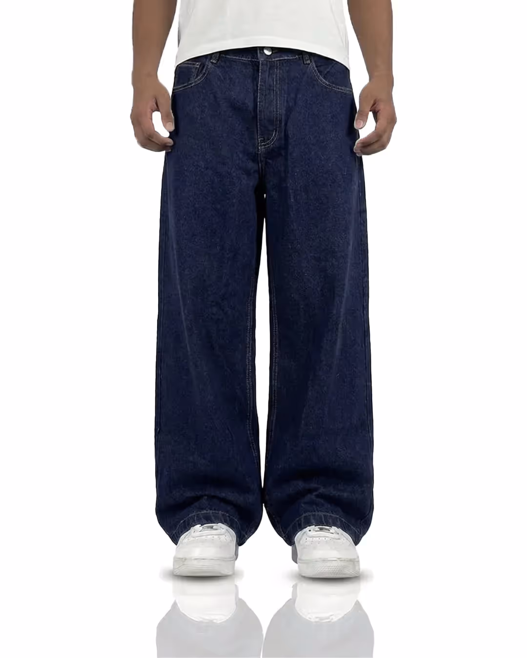 Raw Indigo Baggy Jeans image 4