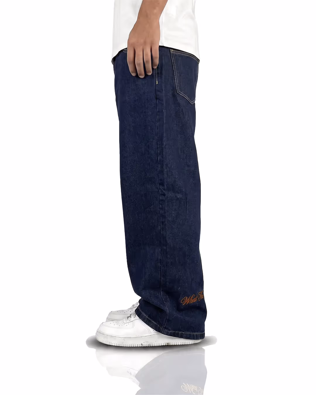 Raw Indigo Baggy Jeans image 6