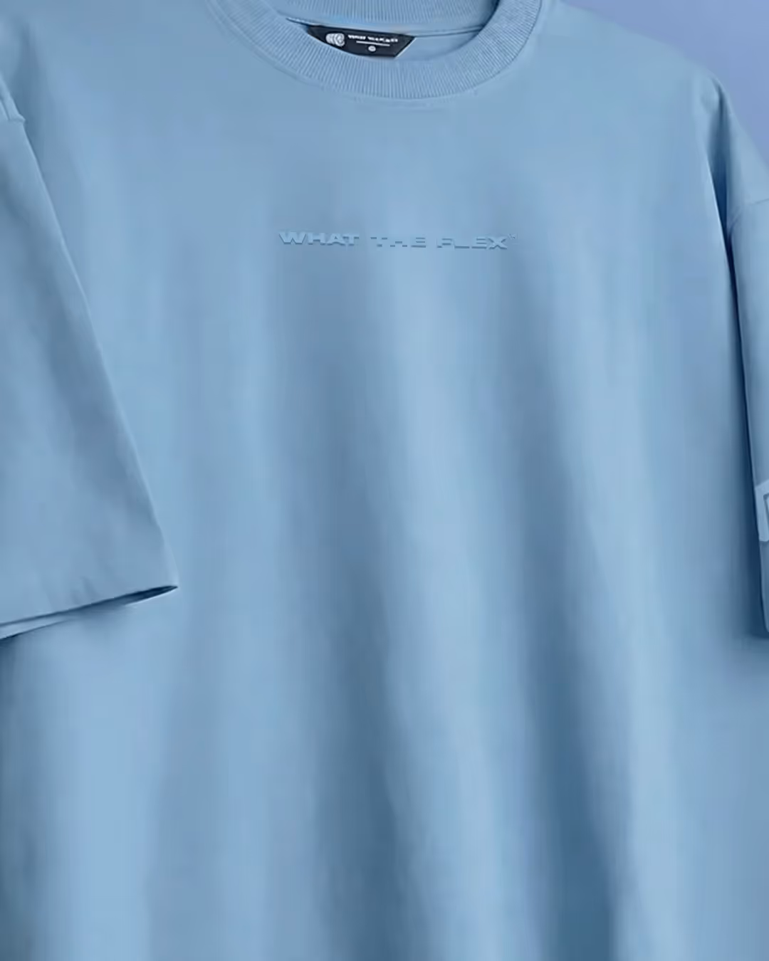 Raw Light Blue Boxy-Fit T-Shirt image 8