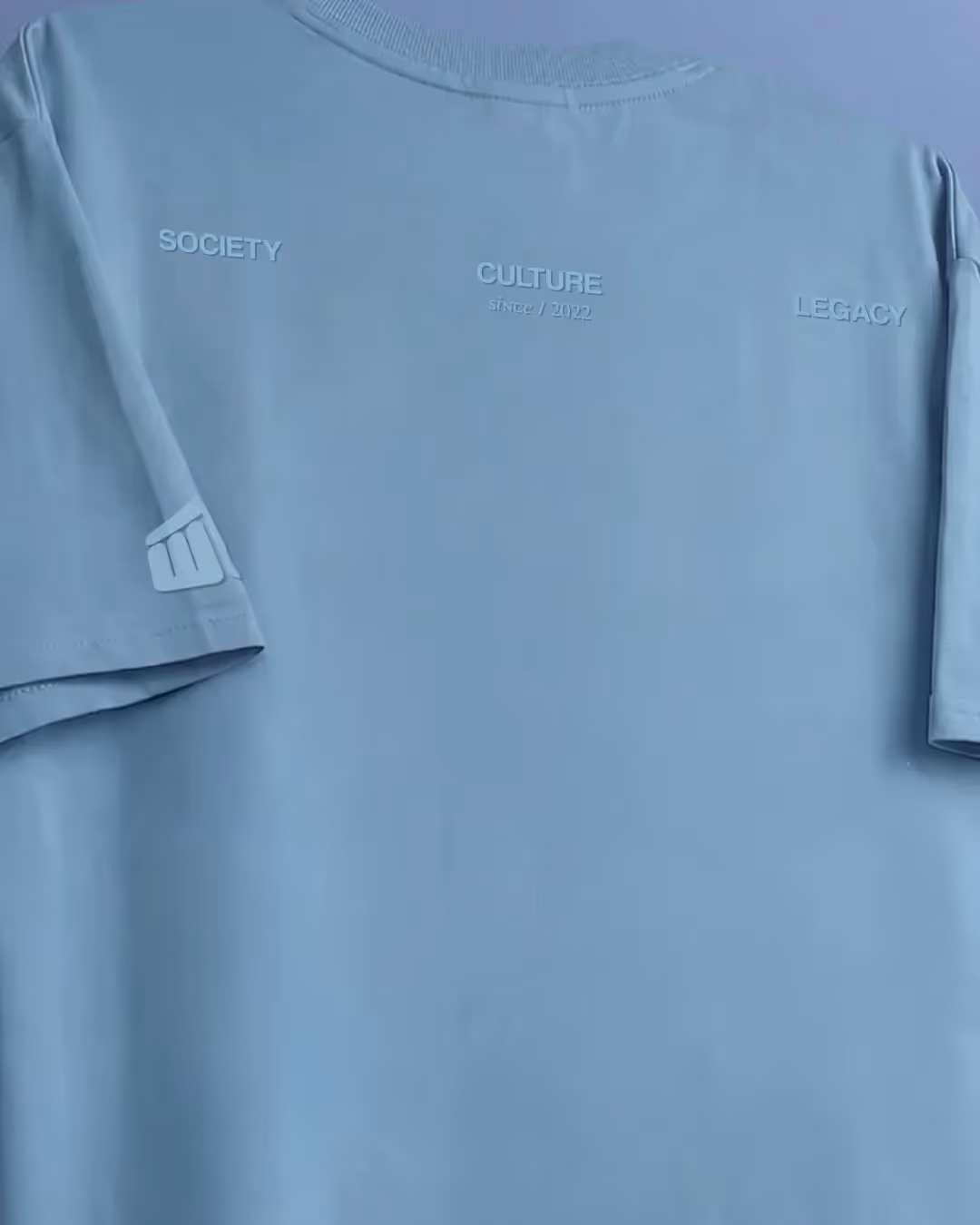 Raw Light Blue Boxy-Fit T-Shirt image 9