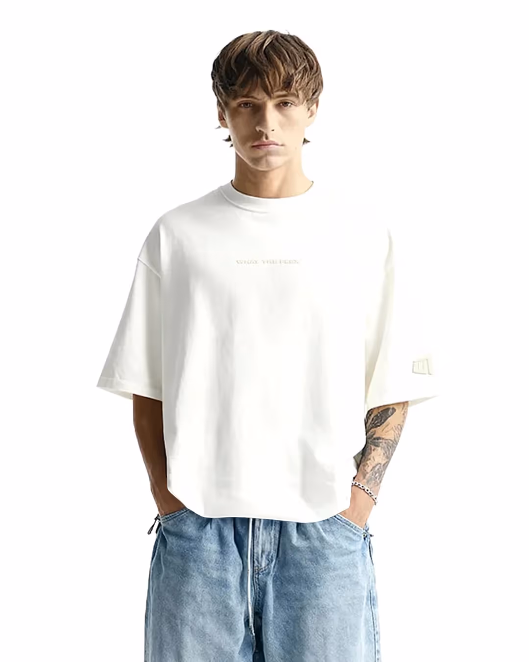 Raw Off White Boxy-Fit T-Shirt image 1