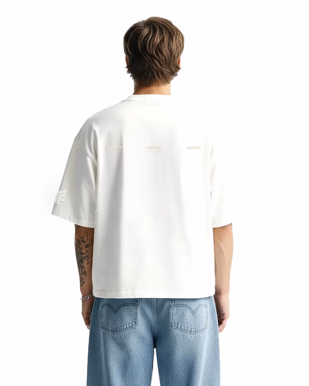 Raw Off White Boxy-Fit T-Shirt image 2