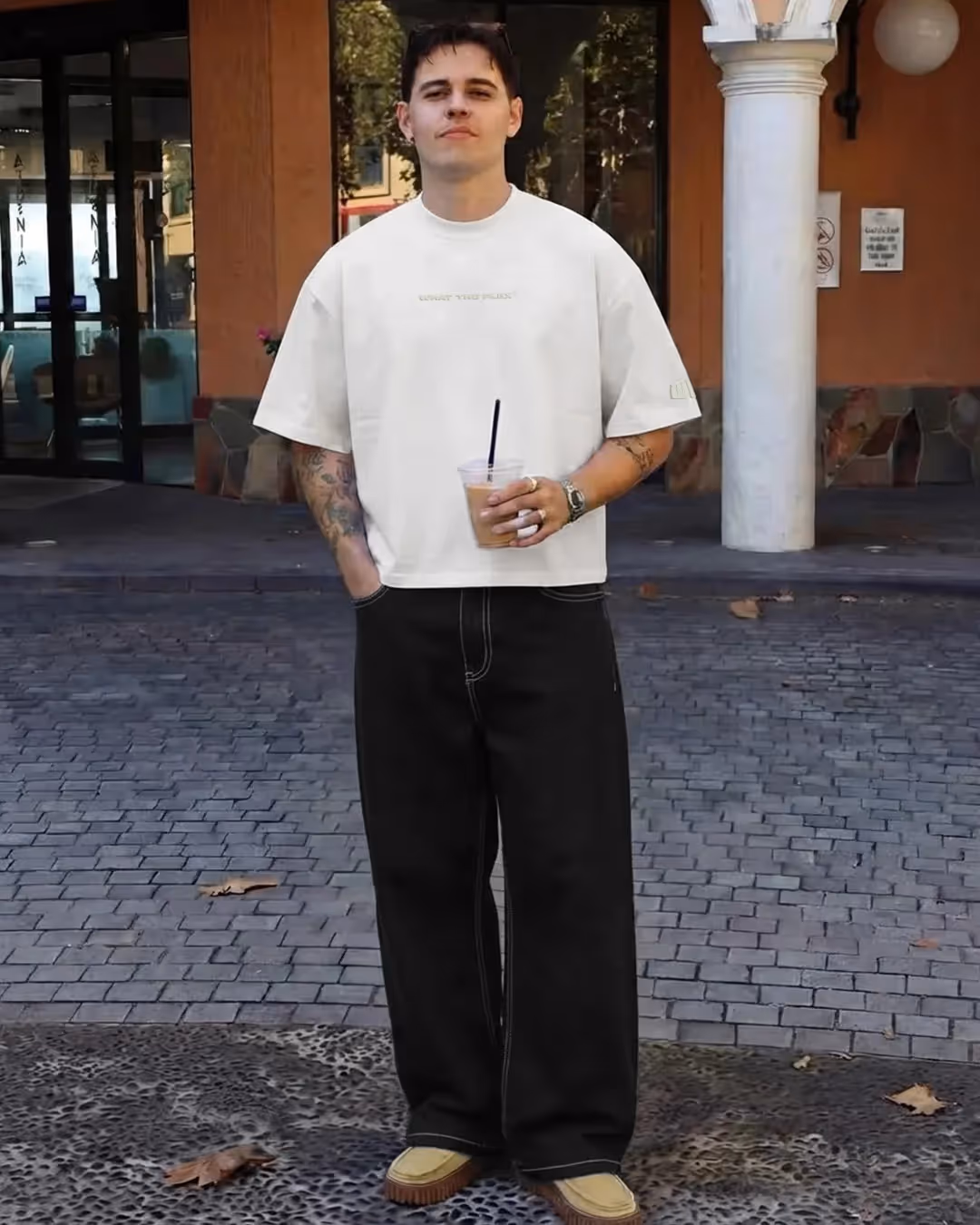 Raw Off White Boxy-Fit T-Shirt image 6