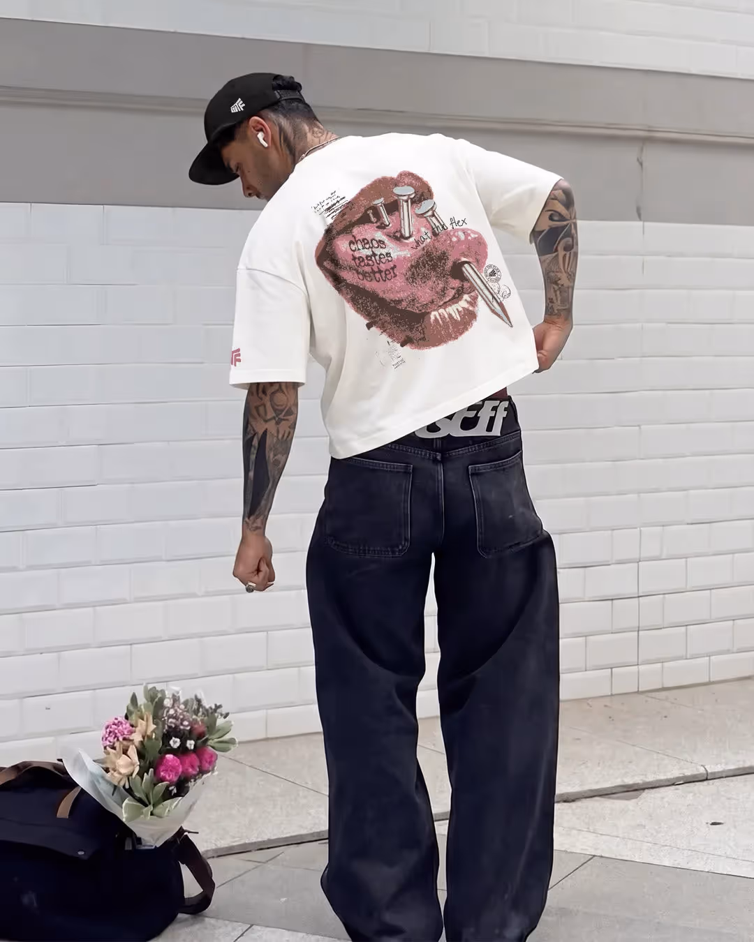 Riot Off White Boxy-Fit T-shirt  image 4