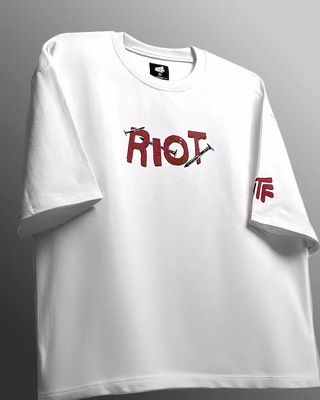 Riot Off White Boxy-Fit T-shirt  image 5