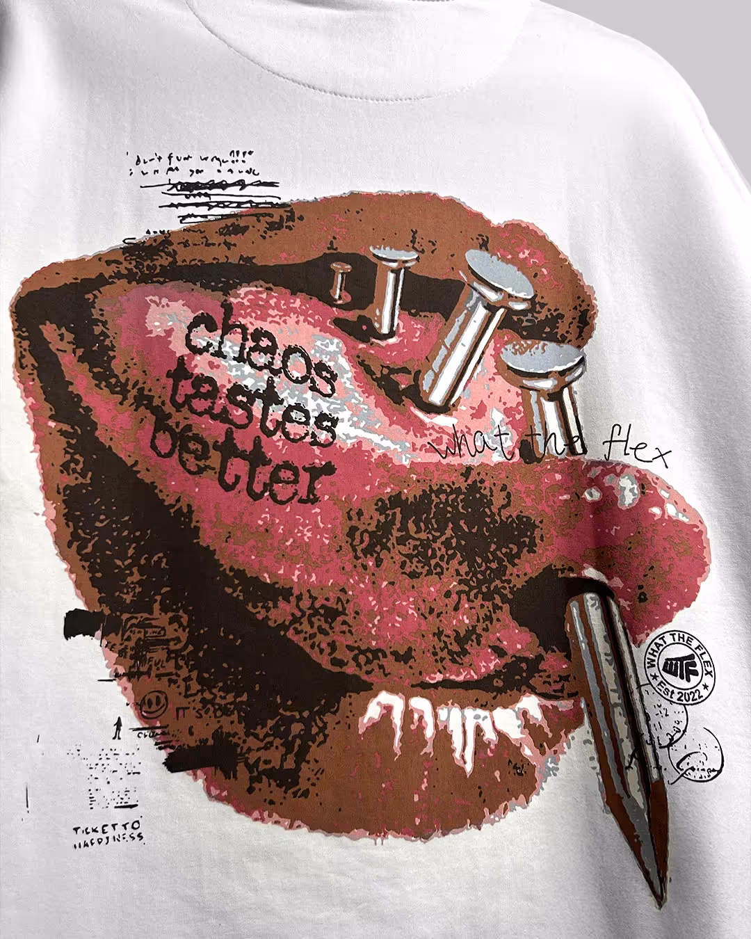 Riot Off White Boxy-Fit T-shirt  image 7