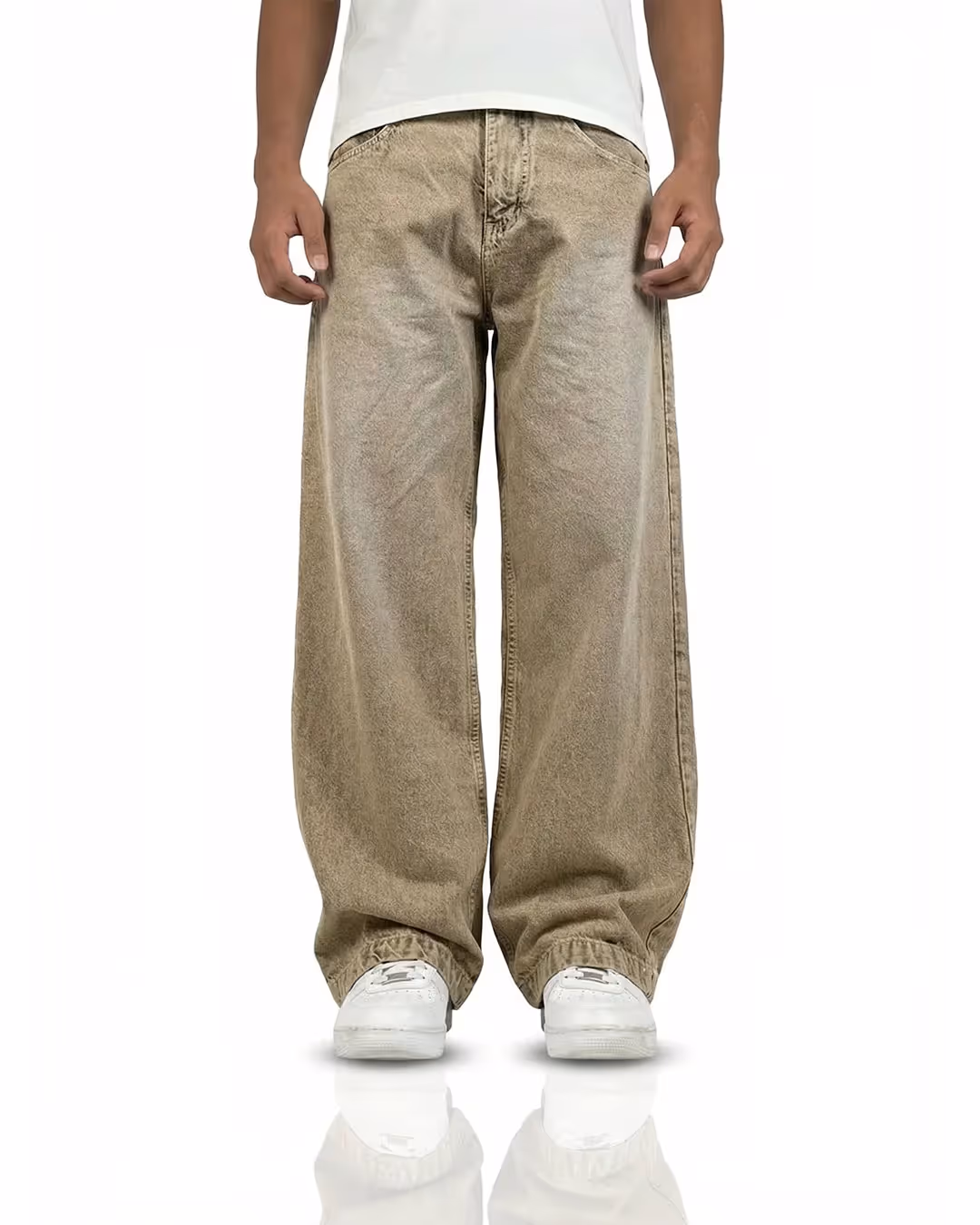 Rust Olive Baggy Jeans image 2