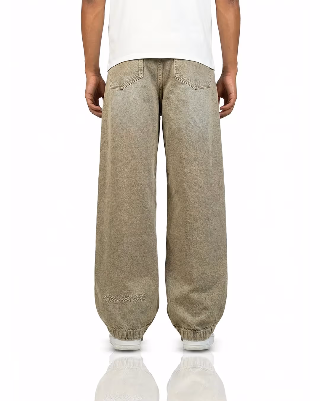 Rust Olive Baggy Jeans image 3