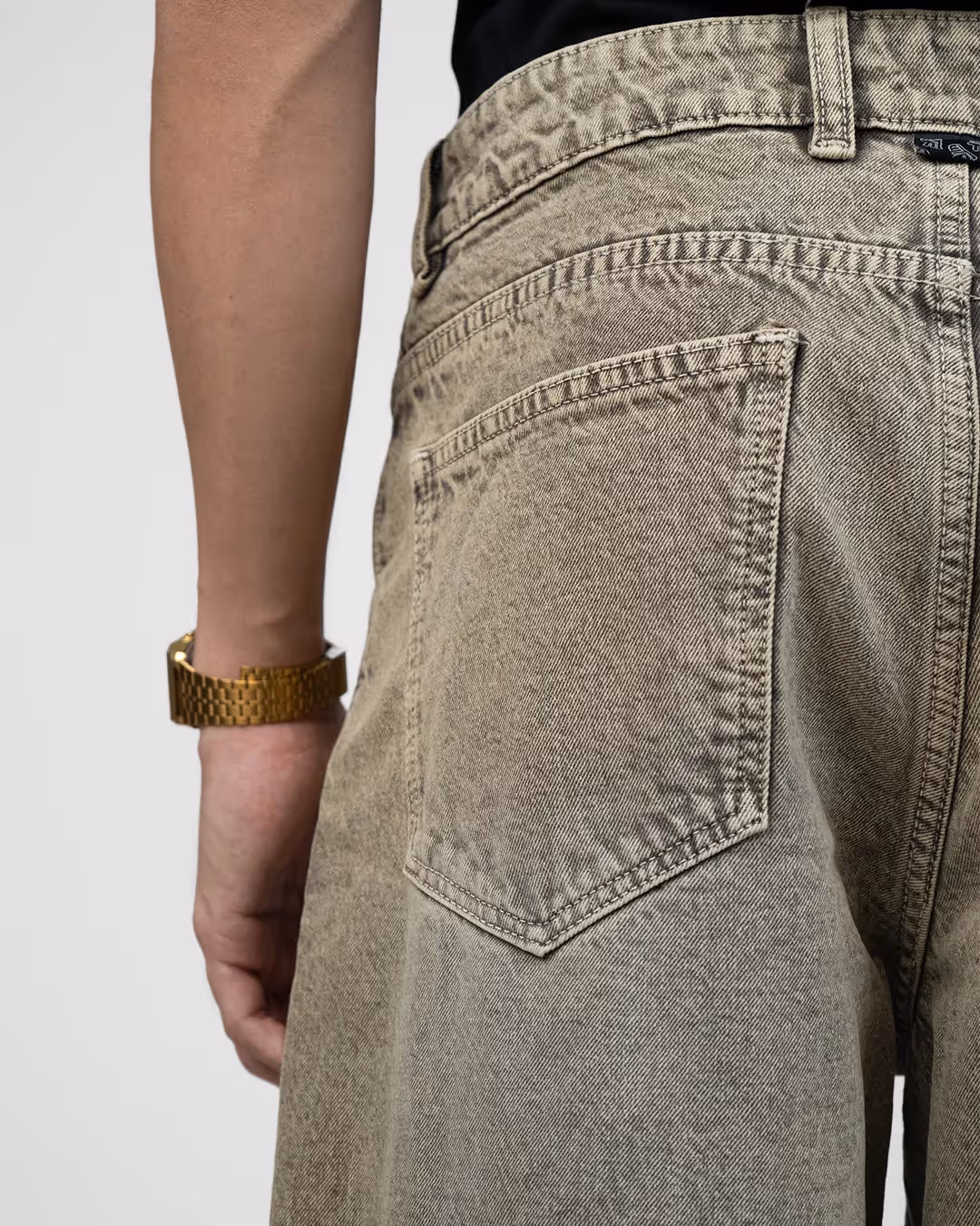 Rust Olive Baggy Jeans image 8
